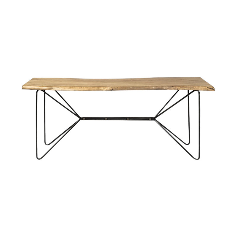 HomeRoots 66'' Solid Wood Top Console Table