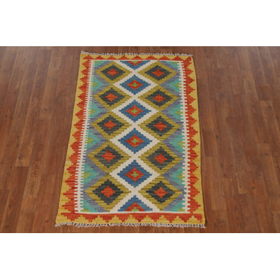 South Western Kilim Oriental Accent Rug 3x4