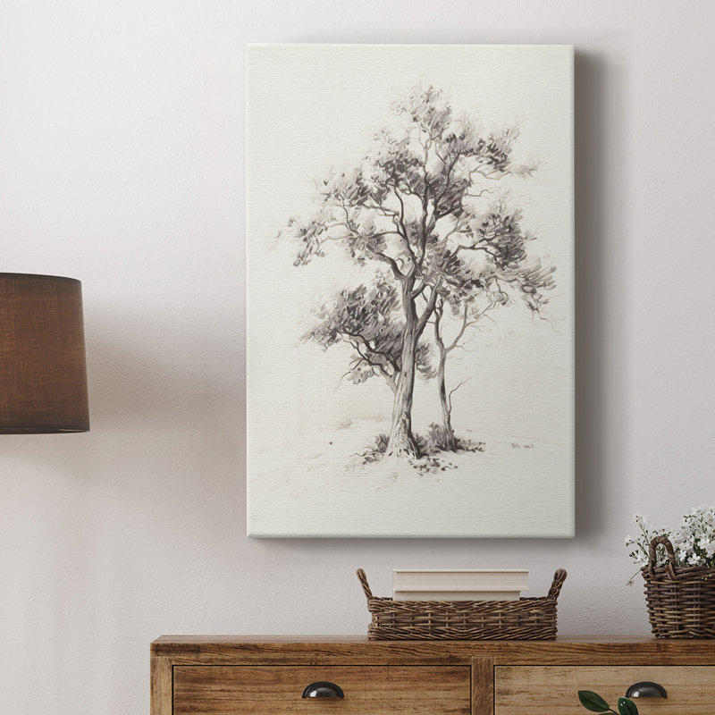 Paysage rétro I - galerie Cavas, H 12 po x l 8 po
