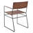 Rydon 18.5'' H Leather Upholstered Metal Armchair-1473357161