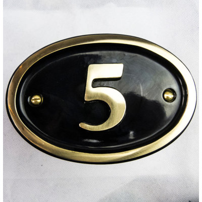 Tyrinia 10cm H Reflective Aluminum House Number