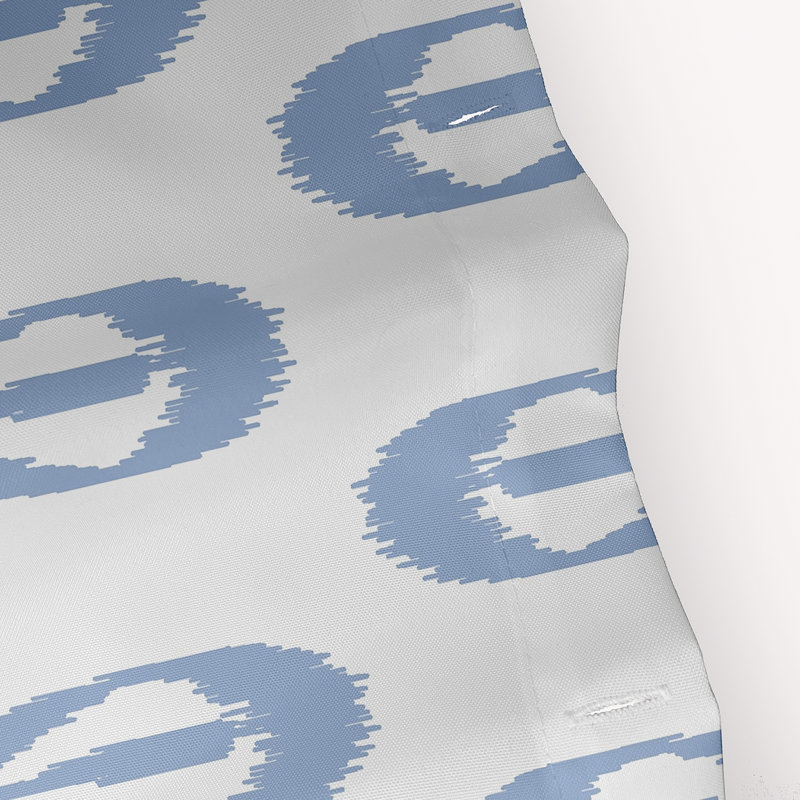 Rideau de douche Dalonta Ikat Tears, Bleu