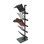 FixtureDisplays® Présentoir à chaussures et bottes 10 paires, 5 niveaux, noir, 32,5 x 40,6 x 141,5 cm (12,8 x 16 x 55,7 po), à poser au sol, à fixer au mur ou à suspendre à une porte. Vidéo de montage facile dans la description. 10159