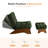 Lounge Chair with Ottoman,Adjustable Backrest Tufted Accent Chair with Footrest Set-839049795