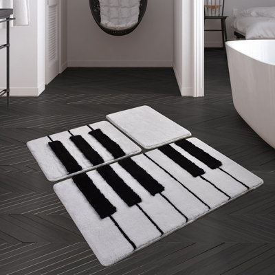 Agatina Natural Fiber Non-Slip Bath Rug