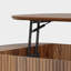 Table basse à plateau relevable de 47 pouces avec compartiment caché et tablette de rangement pour le salon