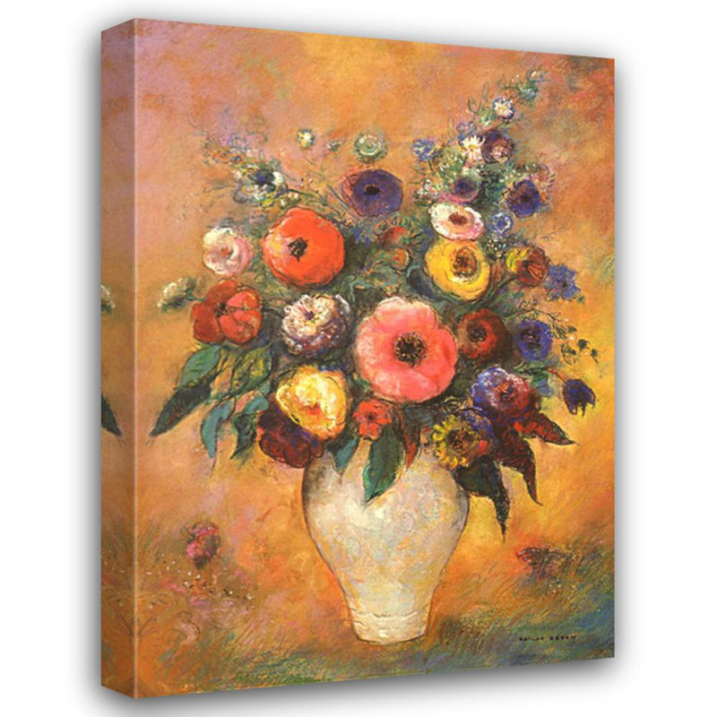 Vase de fleurs, 1912, H 24 po x l 17 po