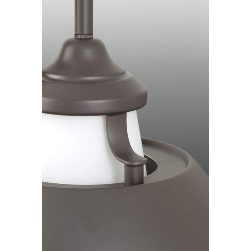 Haner 1 - Light Polished Nickel Single Pendant, Graphite