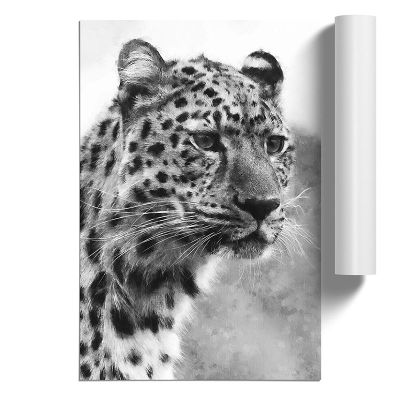 Cheetah Painting - Frameless Print, 42cm H x 30cm W x 0.1cm D