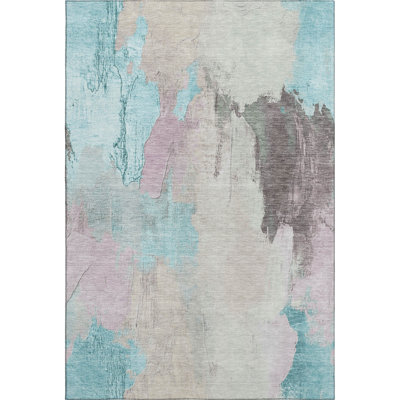 Premium Machine Washable Mouton Abstract Rug