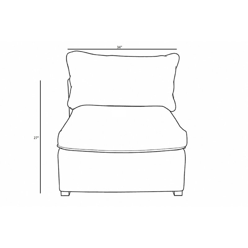  Chaise sans accoudoirs bleu marine