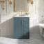 Meuble-lavabo de 24 po avec lavabo en céramique intégré et armoire à 3 tiroirs-345259254