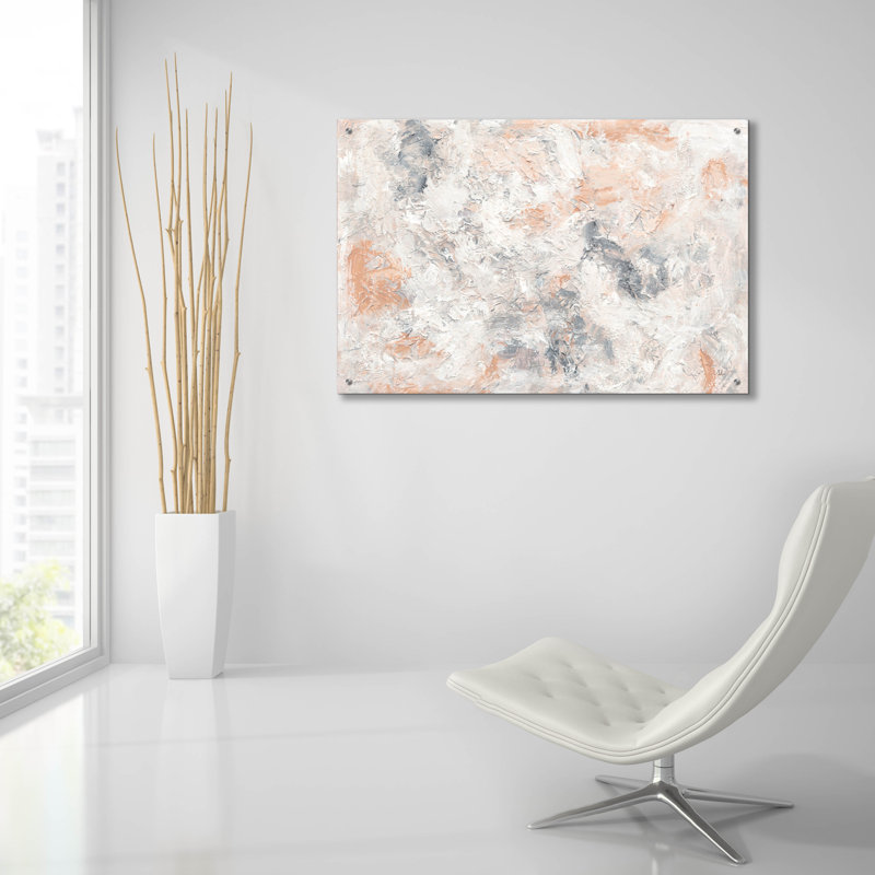 Art mural en verre Ivy Bronx «Springtime 3» par Sarah Adams, H 24 po x l 36 po x P 0,2 po