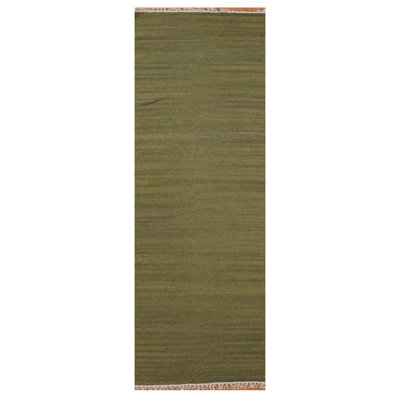 Tapis de couloir en laine Kilim tissés à la main Alithea