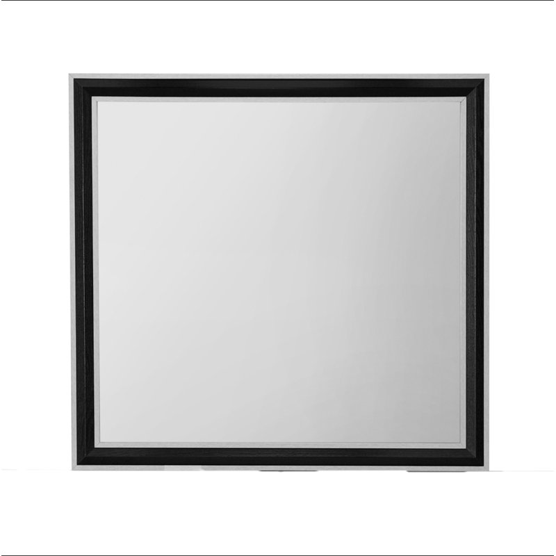 MIROIR ADELAIDE GRIS NOIR