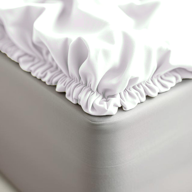 40cm Extra Deep Fitted Sheet – Soft Microfiber, Wrinkle-Free, Cooling, Elastic Corners, White, Double (4'6)
