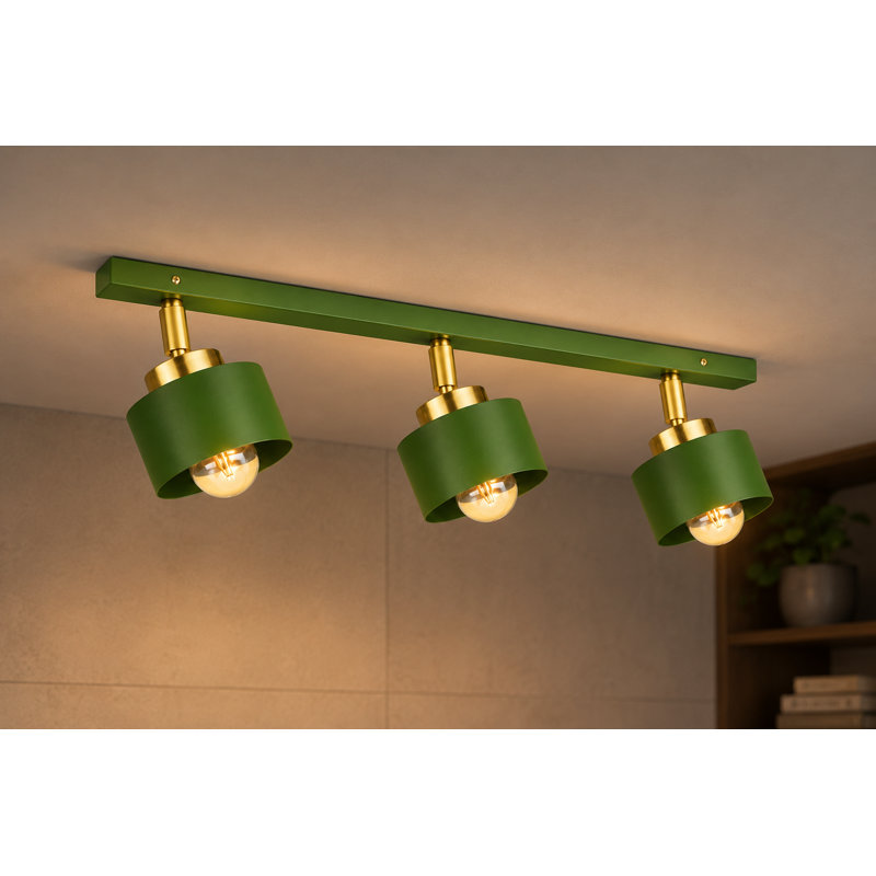 Steel Spotlight, Green/Gold
