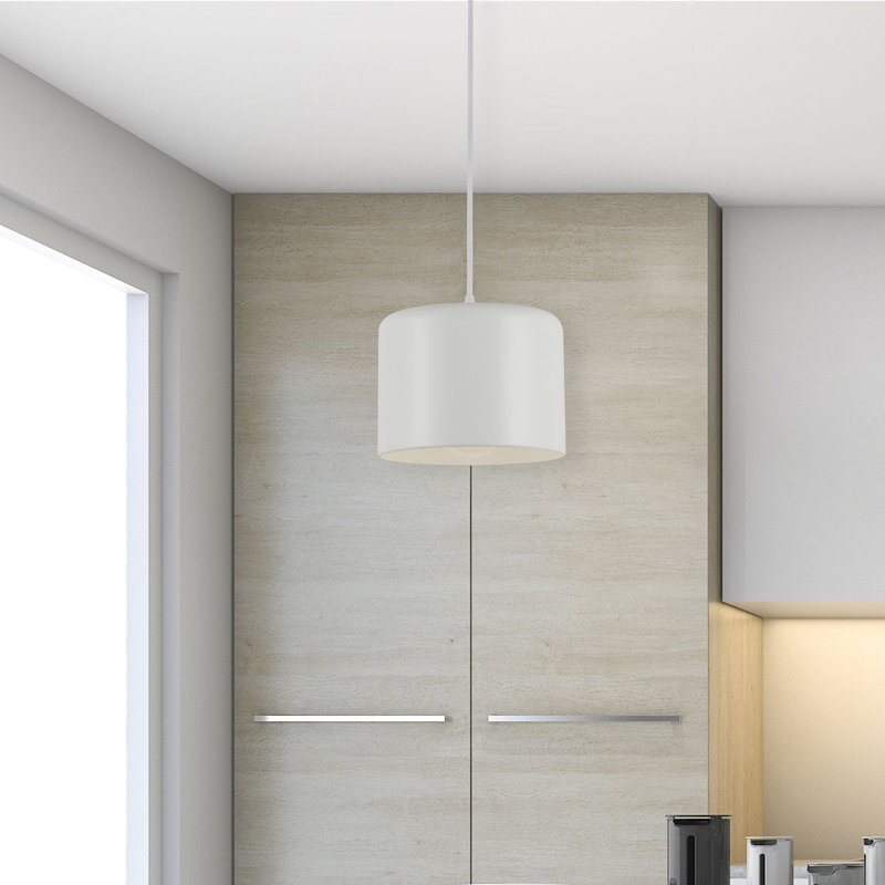 Axtin 1 - Light Single Pendant, White, Matte White