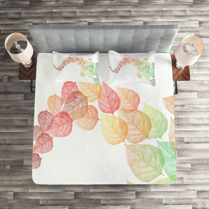Farmhouse / Country Polyester Floral Coverlet