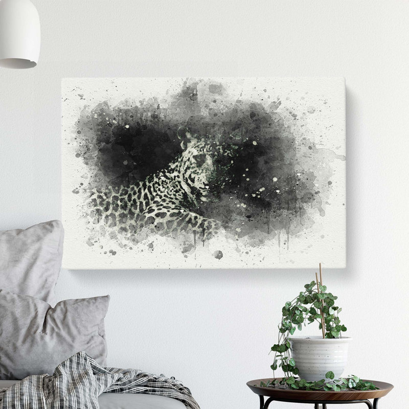 A Leopard In Abstract - Wrapped Canvas, 35cm H x 50cm W x 3cm D
