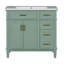 Meuble-lavabo simple 36 po avec plateau en résine Dorminey-629276239