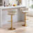 Aryelle Velvet Upholstered Bar Stools with Woven Backrest, Height Adjustable Counter Stools with Low Back, Swivel Kitchen Stools for Kitchen Island, Bar, Pub-1652125575-1642273332