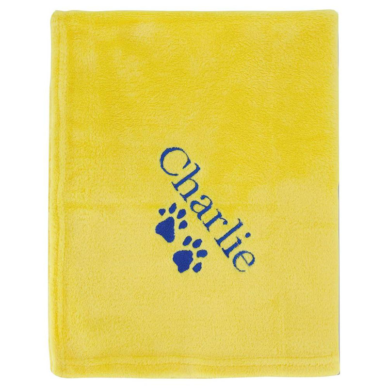 Couverture polaire, Oui, Jaune, 60 po x 50 po