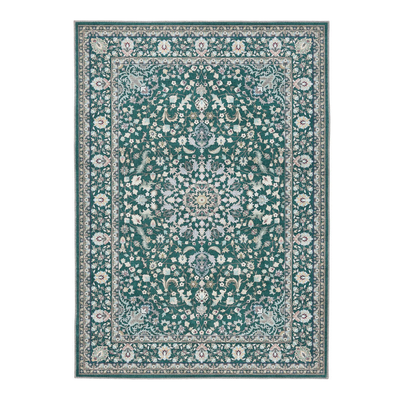 Vintage Look Chenille Machine Printed Area Rug, Rectangle 120 x 170 cm