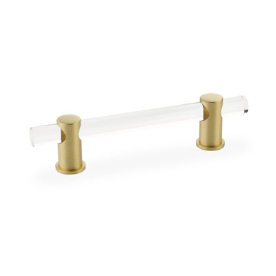 Schaub Lumiere Cabinet Pull 4" Center-to-Center, Satin Brass