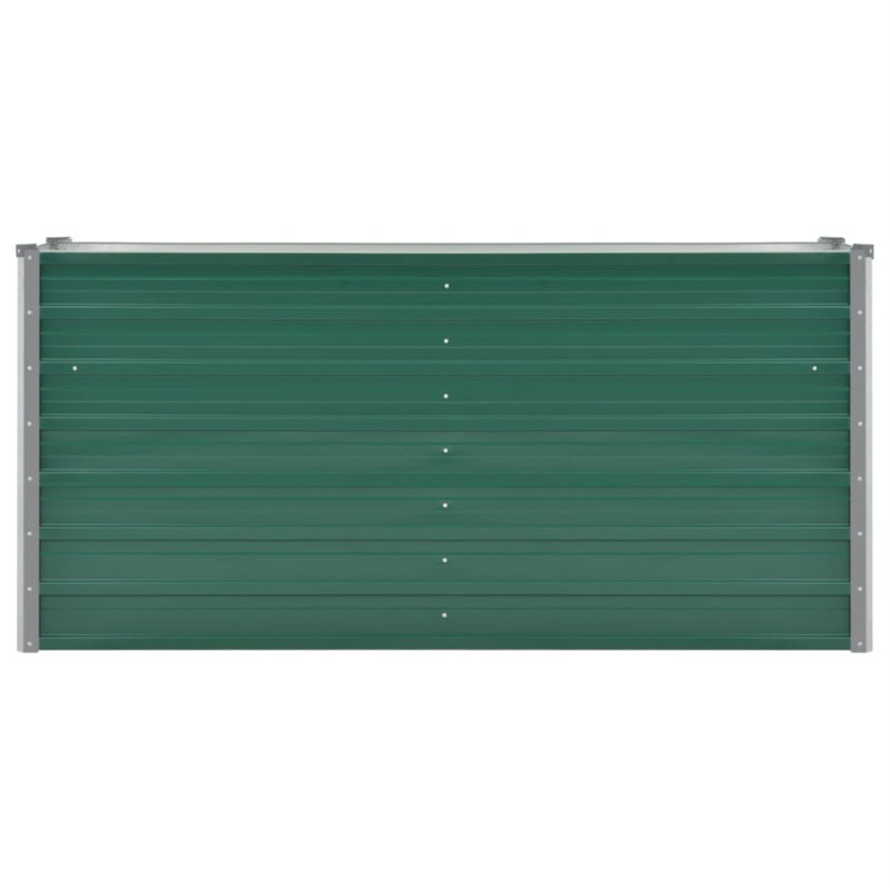 Joana vidaXL Garden Raised Bed Galvanized Steel, Rectangular Garden Planter for Flowers and Planters, Bottomless Raised Flower Bed, Weather-resistant
