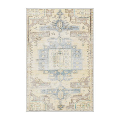 Tapis traditionnel beige / vert