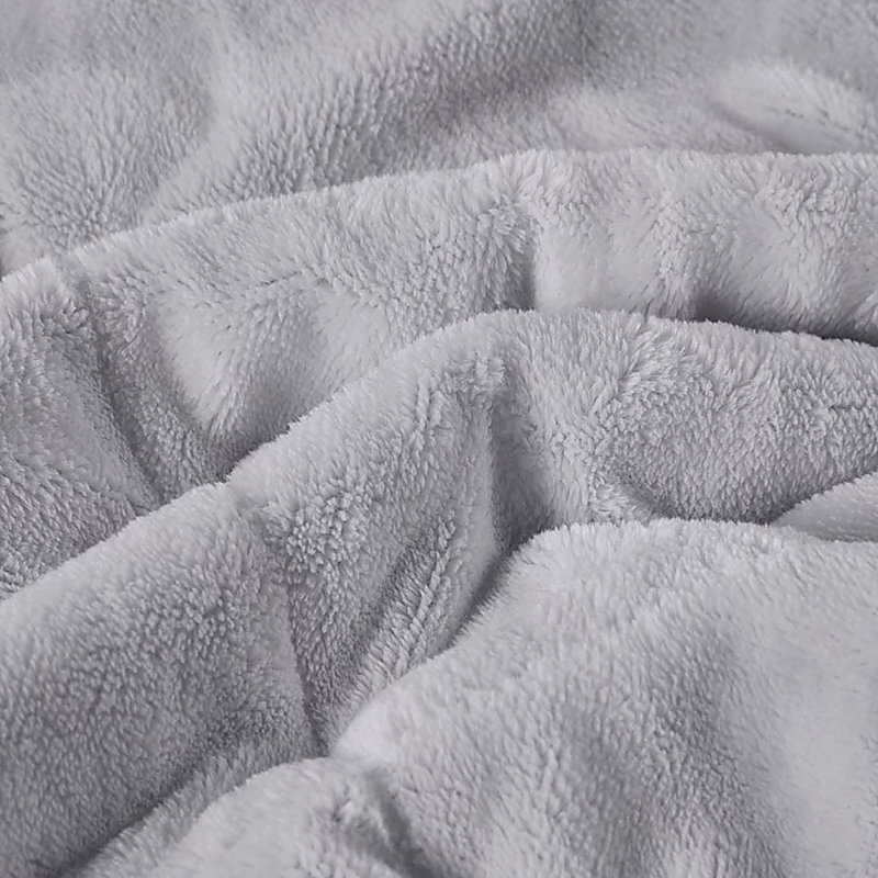 Couverture réversible en duvet HeiQ Smart, Gris, Lit double