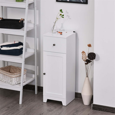 Compact Bathroom Storage Cabinet with Adjustable Shelves for Efficient Organization and Space Saving. by Ebern Designs