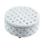 75cm Wide Cylinder No Pattern Footstool Ottoman-2040105913