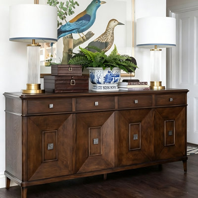 Large-Capacity Retro Sideboard
