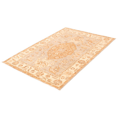 Tapis gris clair Peshawar Oushak 5 pi 11 po x 9 pi 0 po