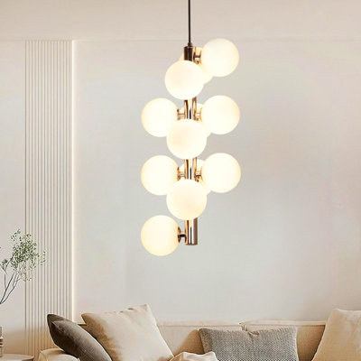 Lustre spoutnik linéaire 9,54 "avec 12 lumières