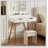 Makeup Vanity Desk With Removable Mirror And Lights, 3 Color Modes & Adjustable Brightness For Flawless Beauty