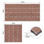 Garden Decking Tiles, WPC Plastic Terrace Tiles,  Interlocking Flooring in Wood Look, Weather-Resistant, Indoor Outdoor Drainage Balcony Flooring, 1m²-131469152