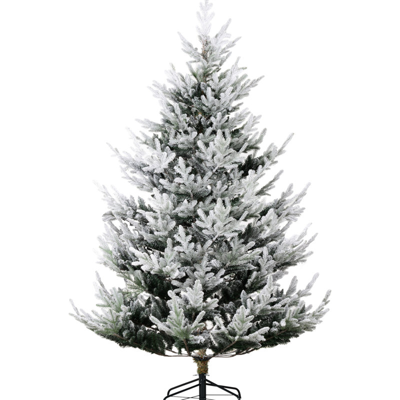 90,51 po Plante artificielle, 1218 branches, dépliage automatique, base en acier 1218, arbre de Noël de 7,5 pieds, ouvert, feu