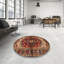 Tapis brun à motif oriental-460406781
