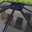 10 pi. L 10 pi. D Pavillon de jardin à toit rigide en aluminium avec toit en polycarbonate-114479684