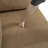 Seemab Upholstered Camel Corduroy Armchair with Pillow Back, One Arm Single Chair Module Part For Sectional Sofa-1060083191