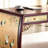 Traditional Solid Wood Hand-Painted 6-Drawer Desk