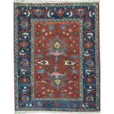 Hand-Knotted High-Quality Red Area Rug