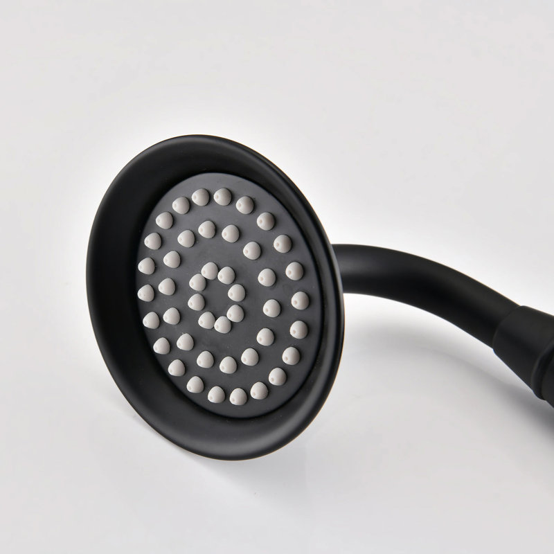 Matte Black Bathroom Shower Head - Corrosion , 2 Heads & Hand Adjustable Flow, Soft Holes, Matte Black