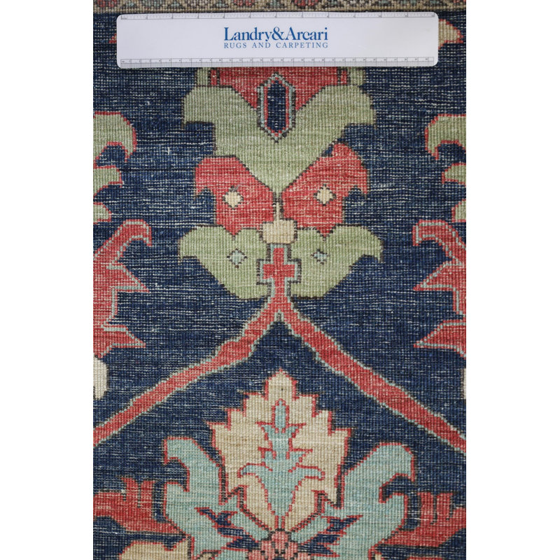 Tapis de couloir bleu 2 pi 11 po x 14 pi Mazar One-of-a-Kind