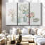 «Farmhouse Florals», 3 pièces sur toile-98563241