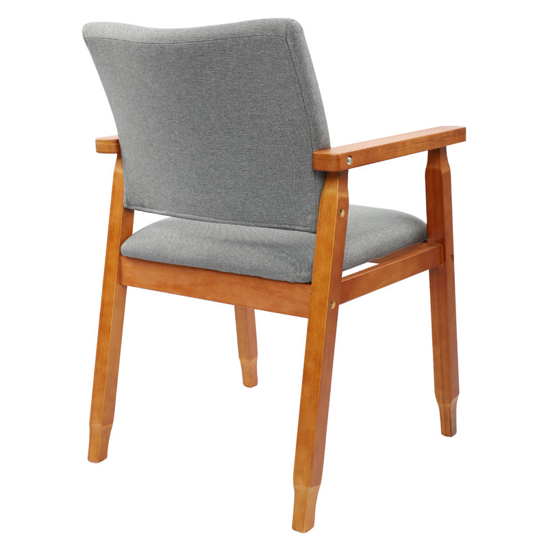 Chaise rembourrée Artell H 18,5 po, Tissu gris