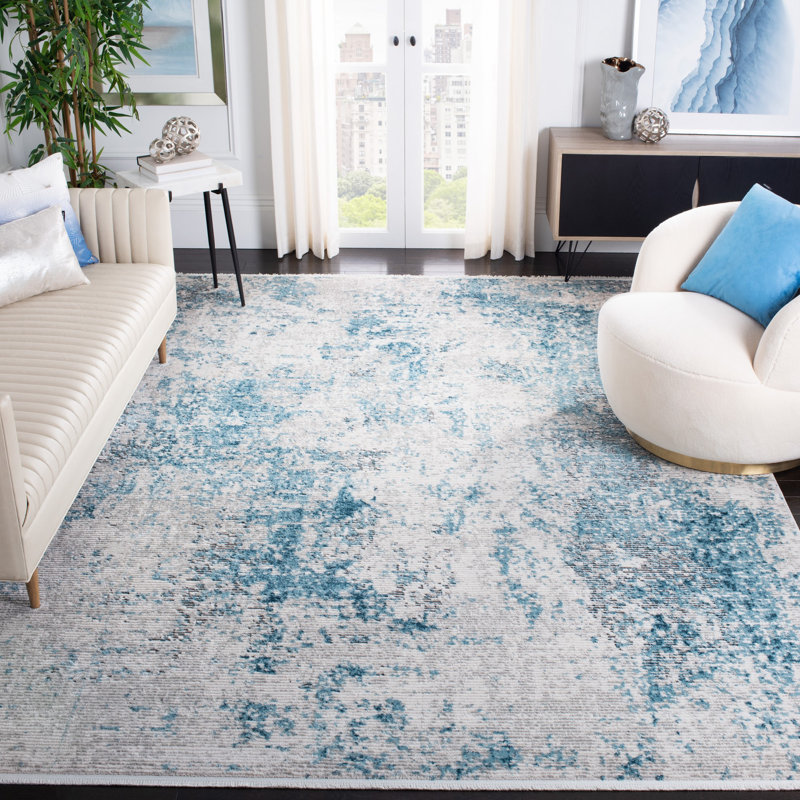 Shivan Performance Abstract Rug, Rectangle 9' x 12'